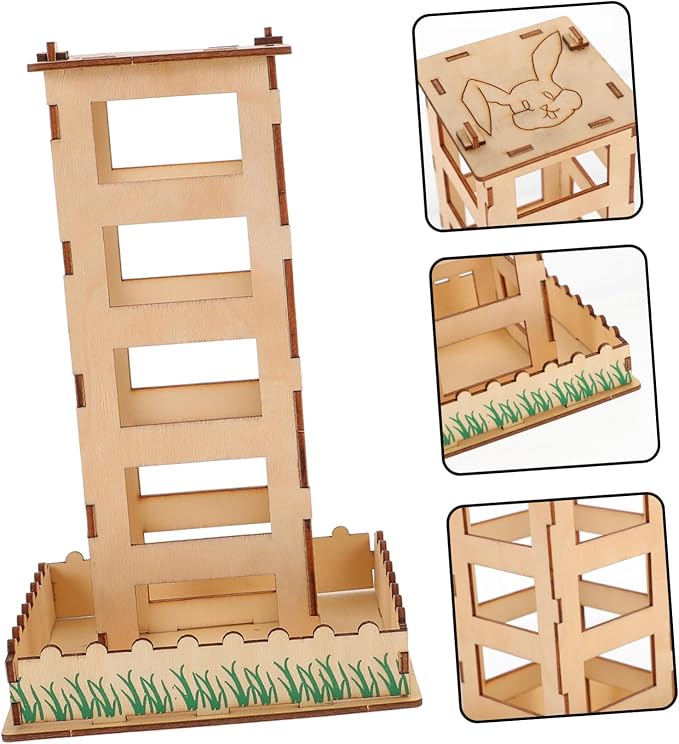 balacoo Feeder Pet Feeding Holder Storage Rack for Bunny Supplies Portable Design for Easy Cleaning and Installation Smooth Space-Saving Hay Rack for Cage