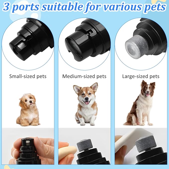 Silent Groom Pro Nail Grinder,2025 Upgraded Dog Nail Trimmer,Rechargeable USB Charging Pet Nail Grinder for Dog Nail Grinders,Pet Paws Grooming Smoothing Tool