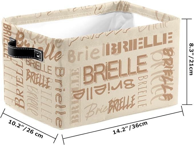 Personalized Storage Bins with Name Custom Kids Storage Basket Cubes Organizer with Handles for Organizing Boys and Girls Toys Shelf Closet Nursery Baskets Boxes, 1 Pack