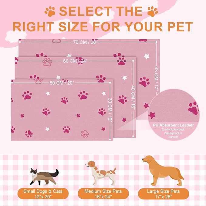 Pet Feeding Mats 16"x24"- Absorbent Dog Mat for Food and Water, Large Pet Food Mat, Rubber Mat for Dog Bowls, Pet Food Mats for Floor, Mat for Cat Food and Water Bowls