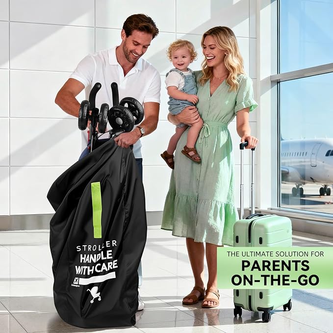 Umbrella Strollers Bag for Airplane, Stroller Travel Bag 42"H x 12"W x 12"D | Stroller Cover Accessories Fit Most Single Umbrella Baby Strollers, Baby Shower Gifts, Flying Essentials Gate Baggage Check