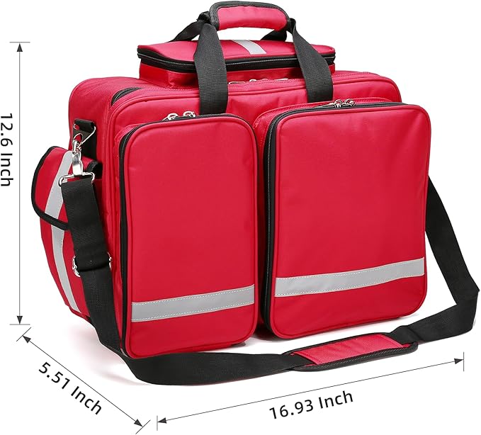 Medical Bag Empty First Aid Bag,Emergency Bag for Nurses,Home Health Care, EMT(Bag Only)