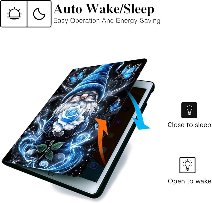 for Samsung Galaxy Tab S6 10.5 Inch 2019 Model T860/T865/T867 Tablet Case,Auto Wake/Sleep,Adjustable Stand Protective Cover - Cute Dog Floral