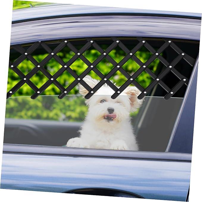 KESYOO Retractable Pet Fence for Car Window Dog Safety Fence Portable Protective Mesh for Vehicle Door Safe Ventilation for Easy Travel