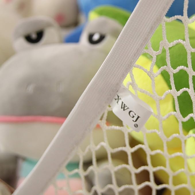 Stuffed Animal Net or Hammock, Toy Hammock, Teddy Bear Hammock, There are 25 Rubber Bands in The Elastic of Our Stuffed Animal Storage Net!