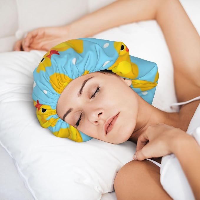 Adjustable Silk Satin Night Cap Women's Men's Sleep Cap