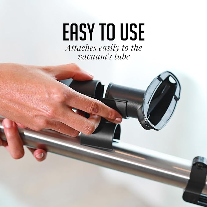 OVENTE Canister Vacuum Accessory Holder for ST2620 Series, Black ACPST2679 | Clip On Organizer for Crevice Tool or Pet Hair Brush for Quick Access, Durable and Easy to Use Attachment