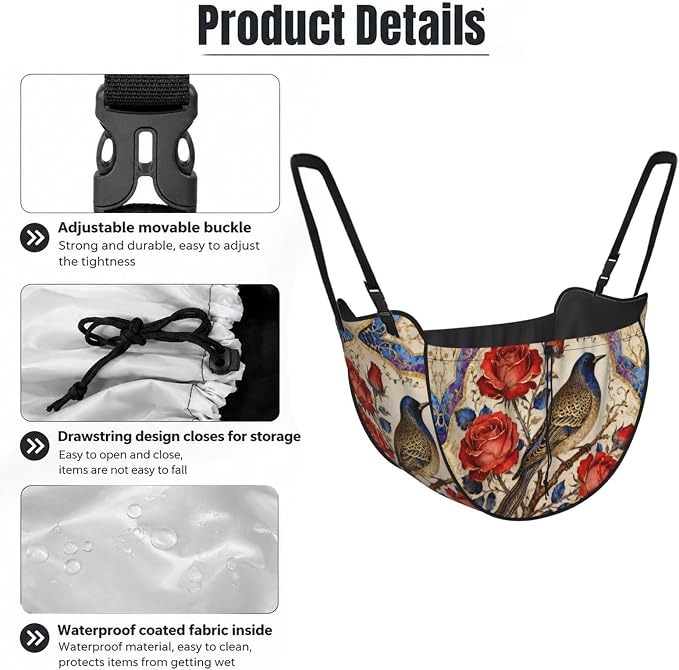 Beautiful flowers Car Seat Organizer-Backseat Storage Bag for Travel | Waterproof Durable. Holds Snacks Gear Essentials. Fits Most Cars.
