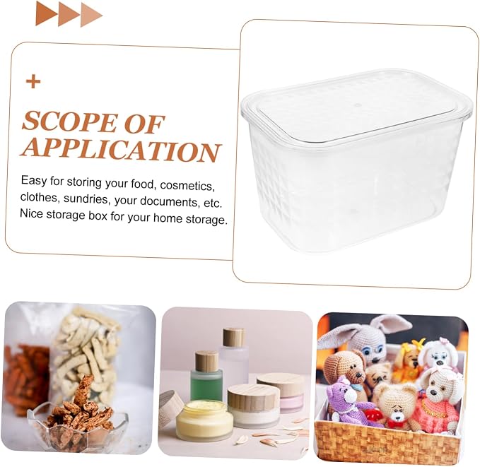 Transparent Book Organizer Storage Box for Clear Pet Book Case for Desk and Table Organization