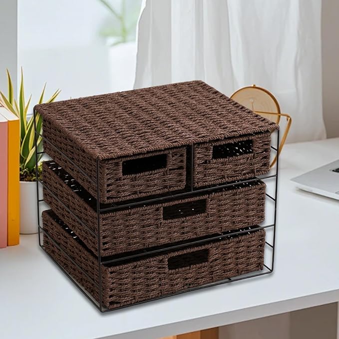 Paper Storage Box Sundries Storage Bin Drawer Type Household Snack Container Pet