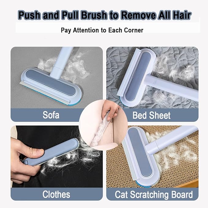 Multi Function Pet Hair Remover for Cat Dog, Pet Hair Cleaner, Fur Removal Tool, Washable brush for Bed, Sofa, Carpet, Rug, Car Mat, Clothes and Couch
