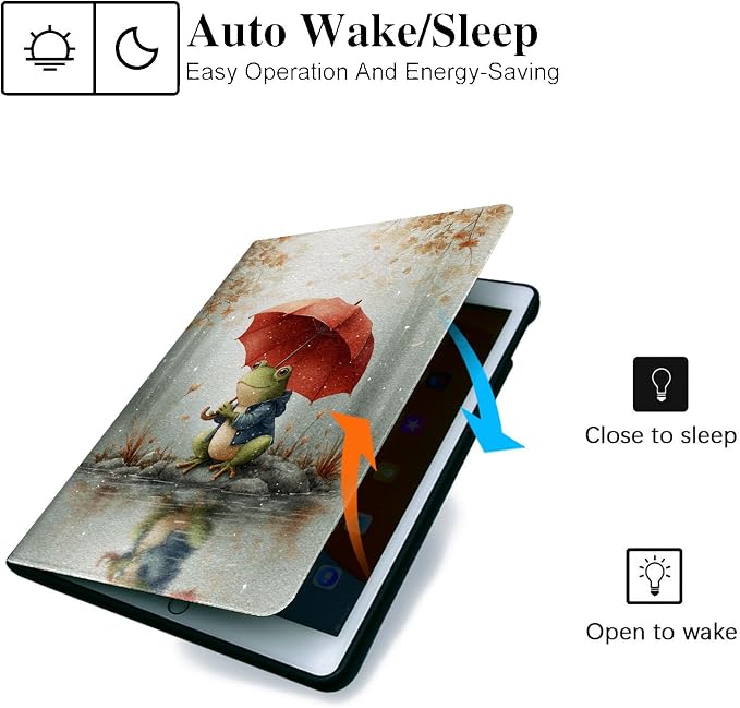 for Samsung Galaxy Tab S10 FE/ S9 FE 5G 10.9 Inch/Galaxy Tab S9 11 Inch 2023 Tablet Case,Auto Wake/Sleep,Adjustable Stand Protective Cover - Kitten Daisy Field