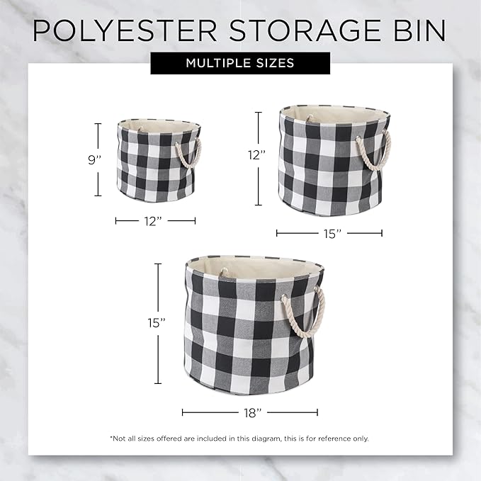 Bone Dry Pet Storage Collection Striped Paw Patch Bin, Small Round, Brown