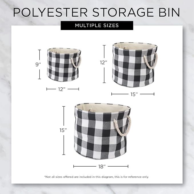 Bone Dry Pet Storage Collection Striped Paw Patch Bin, Medium Round, Brown