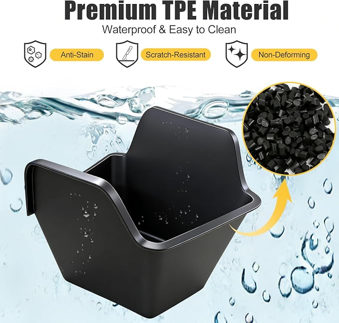 Trunk Storage Bins with Lids fot 2025 2026 Tesla Model Y Juniper | Custom-Fit for 5-Seater,Waterproof TPE,Odorless,Easy to Clean,Anti-Rattle,Anti-Slip ABS Covers(Not for YL&7-Seater)