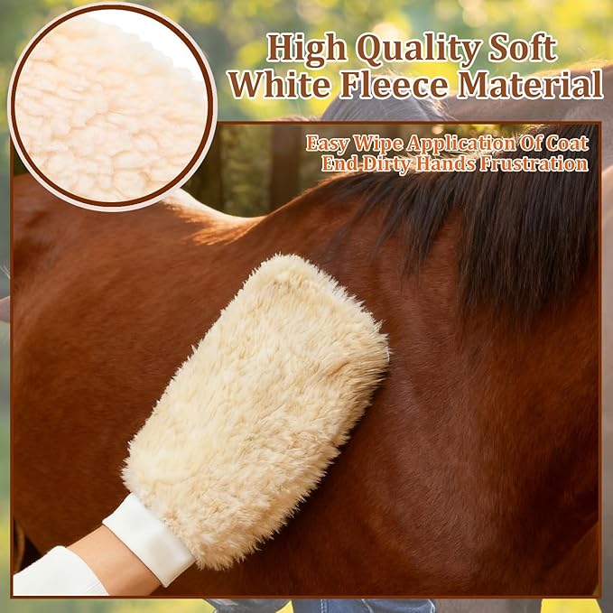 Curry Comb Kit, 6 Ring Curry Comb & Rubber Brush & Horse Grooming Mitts, Curry Comb Kit for Grooming Horses, Dogs, Goats, Cattle, Cow, Donkey Supplies