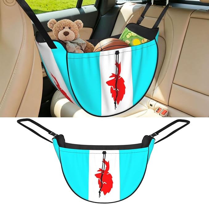 Flag of Koryak Okrug Car Seat Organizer-Backseat Storage Bag for Travel | Waterproof Durable. Holds Snacks Gear Essentials. Fits Most Cars.