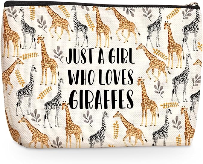 Giraffe Makeup Bag, Giraffe Gifts Cosmetic Bags Travel Organizer Bag