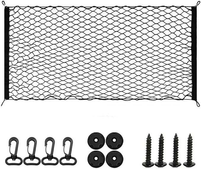 Car Nets Car Trunk Net For Hyundai For Tucson NX4 2020 2021 2022 2023 2024 Trunk Double Layer Net Luggage Elastic Storage Cargo Net (60cm x 110cm)