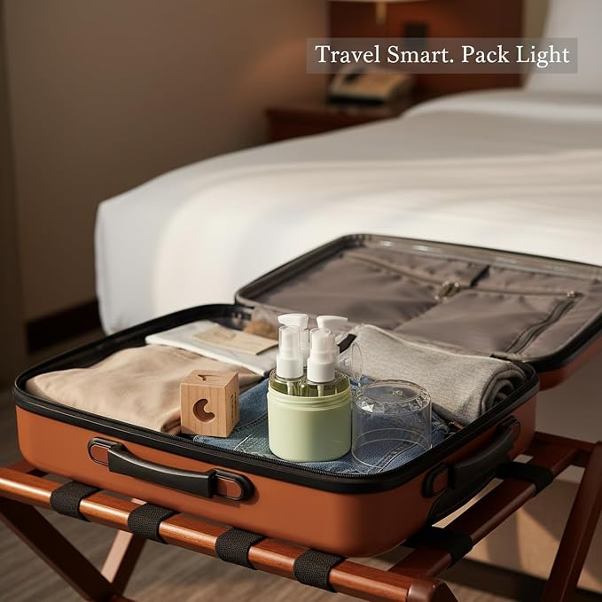 4-Piece Refillable Travel Bottle Set, 1.7 oz PET Spray & Pump Dispensers for Toiletries, Green