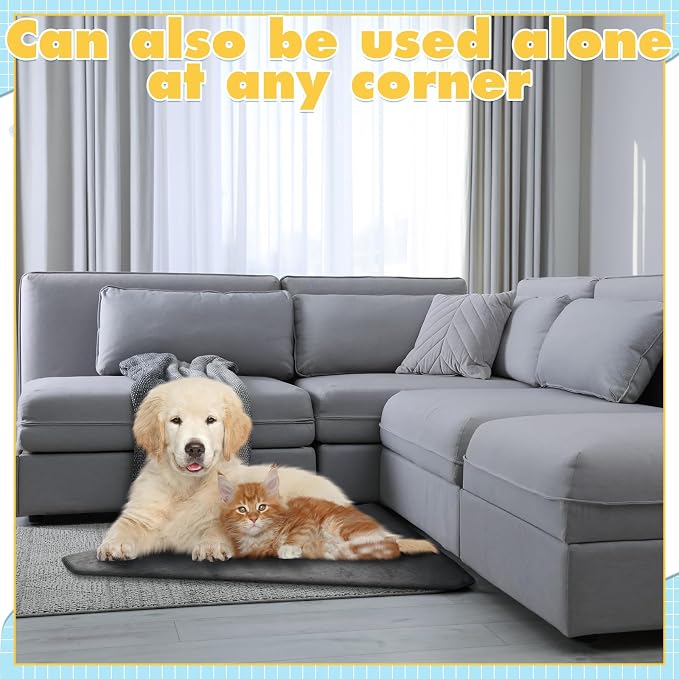 Fanfanwin 67 Inch Large Waterproof Dog Crate Mat, Pet Plush Blanket for Extra Large Dogs, Non-Slip Crate Liner, Machine Washable(Only Mat)