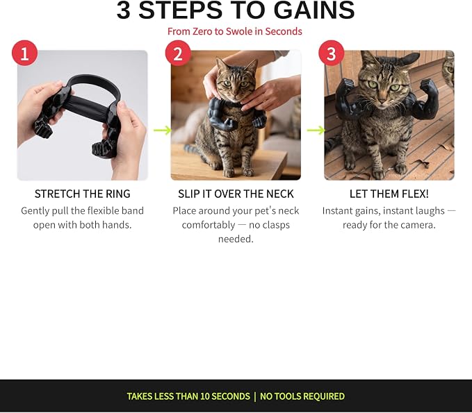 greenbar Muscle Arms for Cats, Cat Arms Muscle, Cat Arms, Sky Blue | Comfortable, Shoulder-Worn Cat Cosplay Accessory; Suitable For Halloween, Christmas, And Birthdays; Fits Small Cats And Dogs.