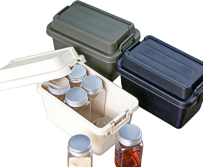 6-Piece Camping Spice Kit, BPA-Free Leakproof, Portable Seasoning Organizer for Travel