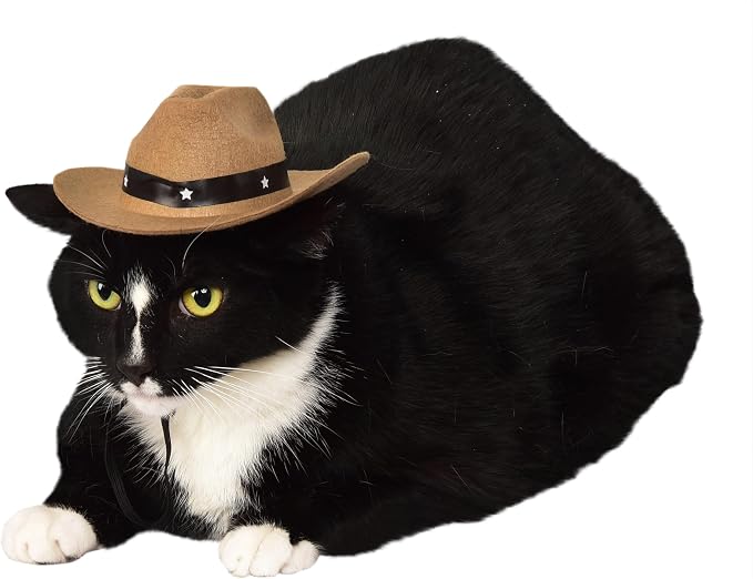 Rubies Cowboy Pet Hat for Dogs or Cats, S/M
