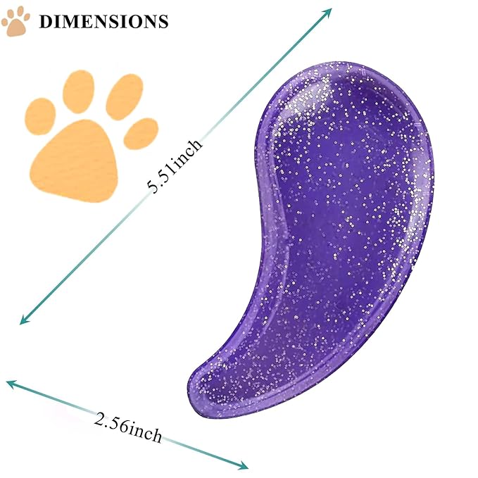 Small Dog Brush, Soft Pet Grooming Brush for Shih Tzus, Yorkies, Maltipoos, Maltese, Puppy Massaging Hair Brush, Cat Brush, for Small Animals Rabbits of All Hair Types (Starry Purple)