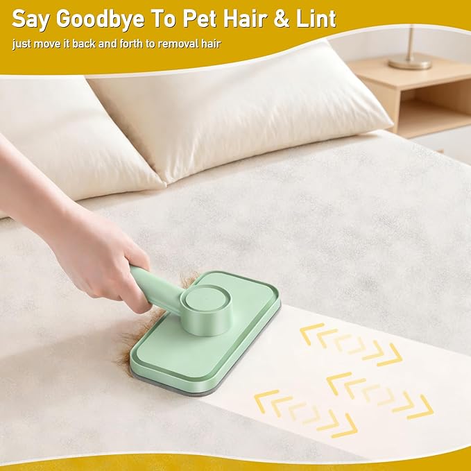 Rundik Pet Hair Remover – Reusable Lint Remover for Dog and Cat Hair Electrostatic Lint Brush Magic Pet Hair Removal Tool for Clothes, Couch, Carpet, Car, Rugs, Bedding, Fabric Furniture