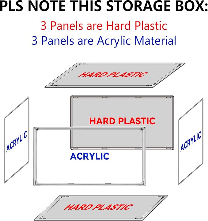 1 Pack Clear Plastic Shoe Boxes, Stackable Magnetic Door, Fit Size 12.5 | 14.2 x 10.6 x 8.1 in clear plastic boxes for daily sneakers, casual shoes and closet storage