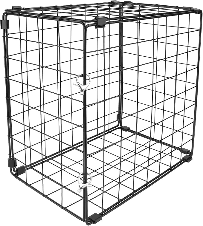 DOITOOL Foldable Iron Cat Cage for Pets Under 3kg with Rust-Proof Design, Portable Car and Domestic Environment Pet Cage for Cats, Lightweight and Sturdy