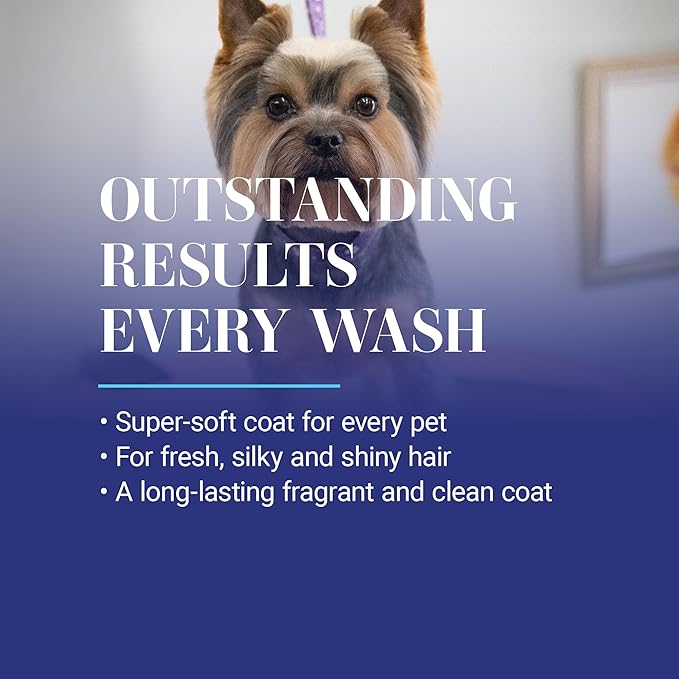 Chris Christensen SmartWash50 Hypo-Allergenic Ultra Concentrated Dog Shampoo, Makes up to 50 Bottles, Groom Like a Professional, Delightfully Fragranced, Suitable for All Coats, Made in The USA, 1gal