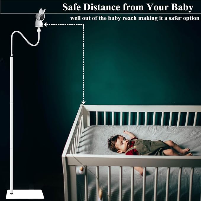 Floor Baby Cameras Monitor Mount Stand Compatible with ARENTI 2K/A4/4PM/D3 /3QM/P2Q/B2/P2F Baby Camera Adjustable Baby Monitor Stand Holder (68.7 inch/Camera Not Included)