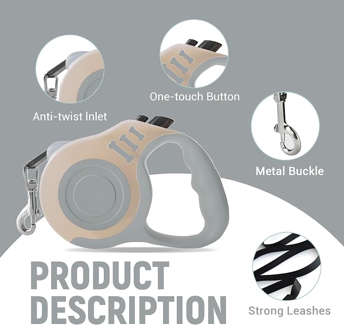 Retractable Dog Leash Automatic Telescopic Tractor Dog Tape