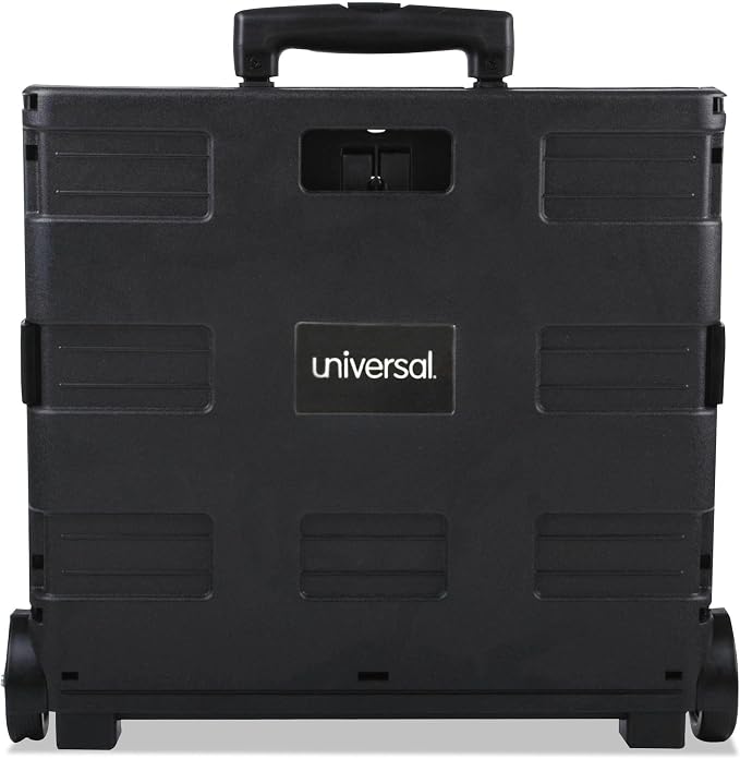 Universal Collapsible Mobile Storage Crate, 18.25" x 15" x 39.4", Black