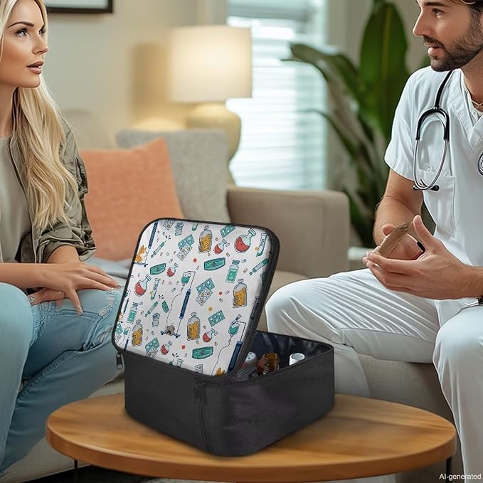 Emergency Kit Bag First Aid Cross Symbol Empty First Aid Bag for Workplace Church and Home Preparedness Built with Abrasion-Resistant Fabric MOLLE Compatibility Lightweight Carry Handle