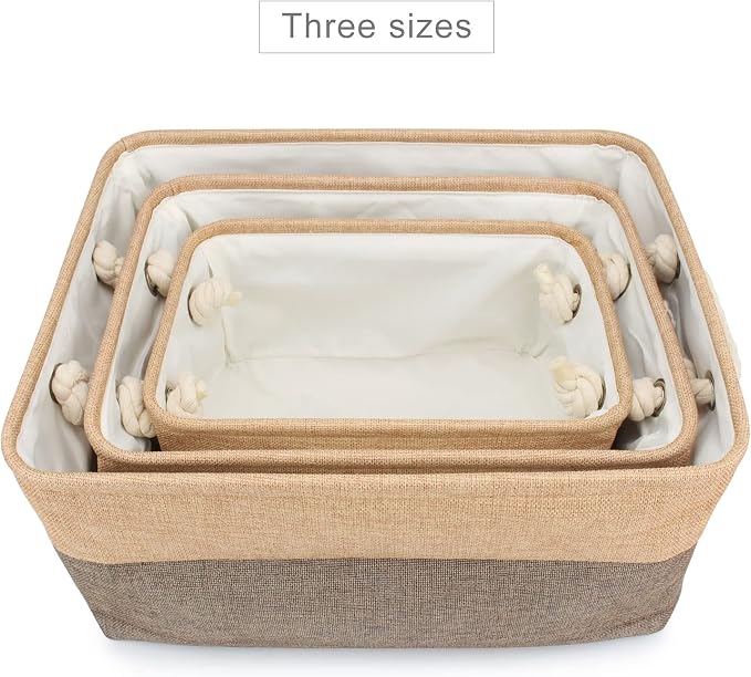 Personalized Dog Toy Storage Basket Bin Collapsible Customized Pet's Name Storage Box Organizer for for Dog Toys, Clothing, Apparel & Accessories (Coffee, L)