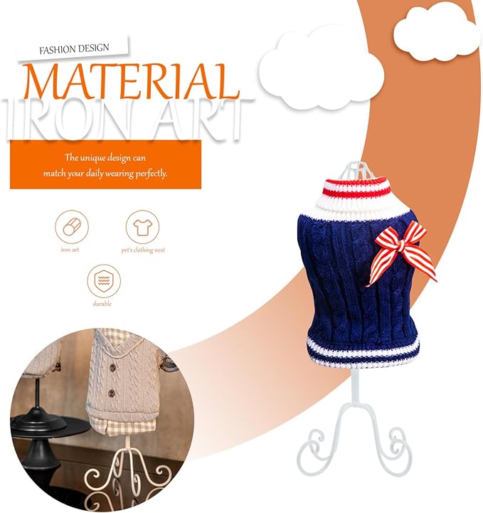 1pc Clothing Display Stand Figurine Display Shelf Wall Hangers for Clothes Manikins for Clothing Doll Dress Mannequin Pet Clothes Hanging Rack Pet Apparel Rack Dog Clothing Hanger