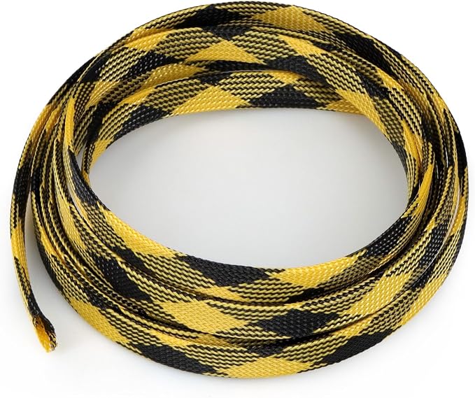 33ft PET Expandable Braid Cable Sleeving, 1/3 inch Cable Management Sleeve
