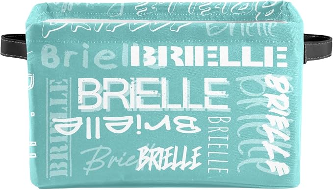 Personalized Storage Bins with Name Custom Kids Storage Basket Cubes Organizer with Handles for Organizing Boys and Girls Toys Shelf Closet Nursery Baskets Boxes, 1 Pack