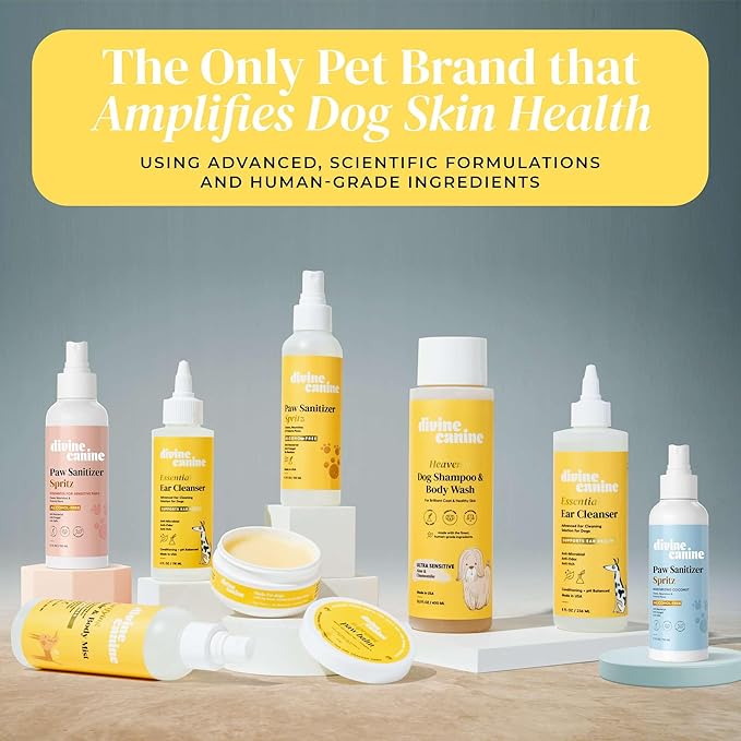 Dog Shampoo and Body Wash - 13.5 Fl Oz of Ultra Sensitive Dog Wash - Made with Aloe and Chamomile for a Healthy Skin and Coat - Made in the USA