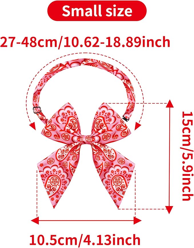PET SHOW 10 Pack Paisley Sailor Dog Bowties for Small Dogs