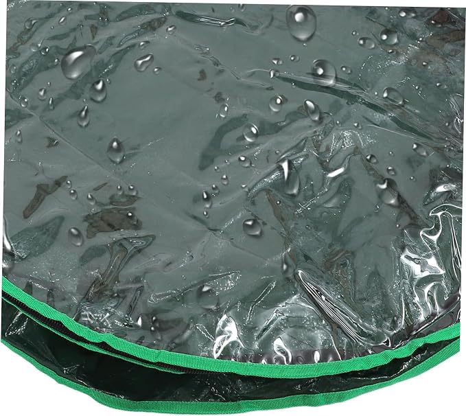 Vaguelly 1pc Christmas Wreath Storage Bag Holder with Clear Window Holiday Storage Container for Wreaths and Decorations and Wear-Resistant Design Easy to Carry