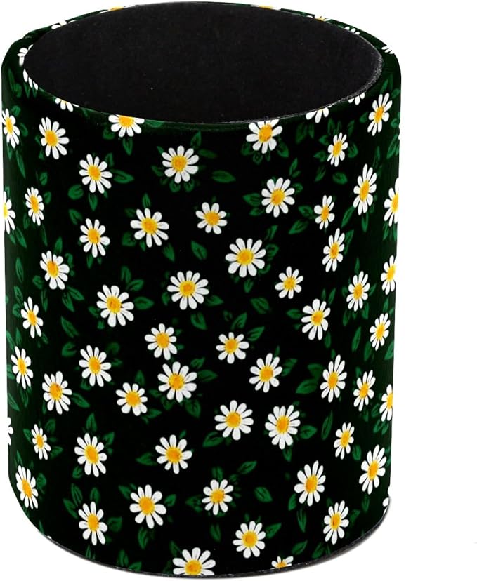 Daisy Pen Holder, Pencil Cup Marker Brush Holder Desk Storage Case, Desktop Organizer for School Office Home Supplies