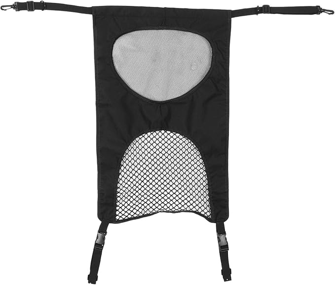 KUIDAMOS Dog Car Net Barrier, Portable Car Mesh Organizer with Mesh for SUV's, Cars Vehicles Pet Cars Divider Back Seat Barrier Net, Easy to Install Adjustable Pet Barrier