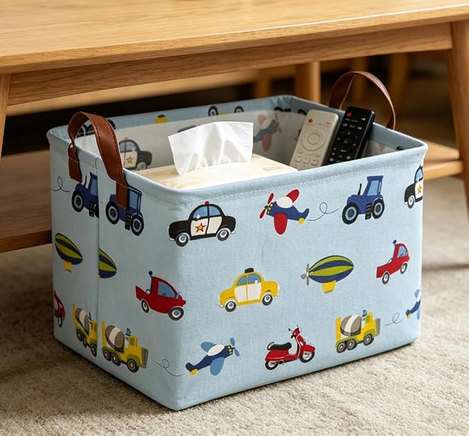 Rectangle Storage Basket, Storage Bins with Handles, Books Box, Gift Baskets(Car)