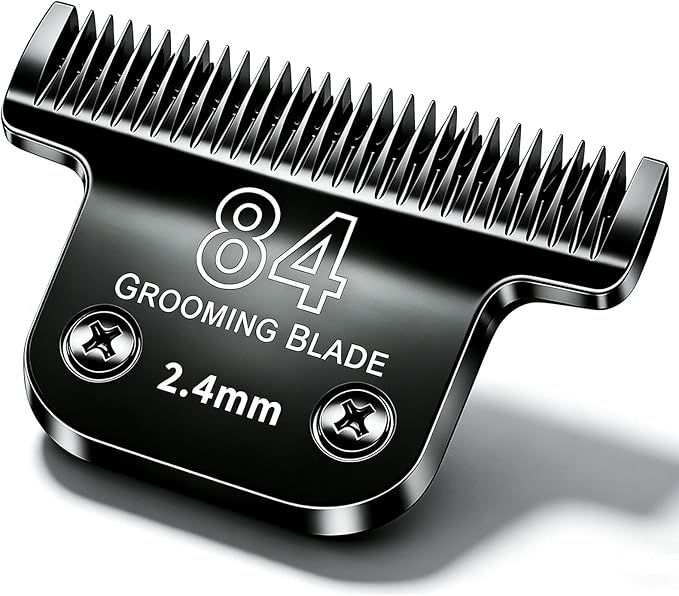 Dog Grooming Replacement Blades Compatible with Andis Dog Clippers,Most OsterA5, Wahl KM Series Pet Clippers for Animal Dog,Cat,Horse (Black-T84)