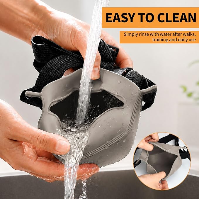 Silicone Dog Treat Pouch with Training Clicker | Upgraded Magnetic Closure, 1.6 Cup Capacity, Food-Grade Silicone, Easy Cleaning, Adjustable Belt for Training and Walking