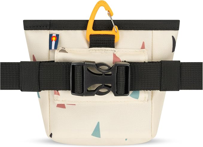 OllyDog, Goodie Treat Bag, Dog Treat Training Pouch | Magnetic Closure | 3 Ways to Wear | Hands-Free Waist Belt | Water-Resistant Recycled Vegan Fabric (Terrazzo)